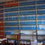 Regały magazynowe do archiwum zakładowego na dokumenty